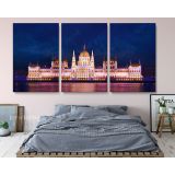 Panoramic Fishermans Bastion Fortress in Budapest Hungary Canvas with Frame - Image 3