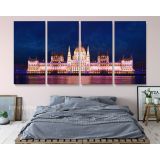 Panoramic Fishermans Bastion Fortress in Budapest Hungary Canvas with Frame - Image 4