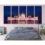 Panoramic Fishermans Bastion Fortress in Budapest Hungary Canvas with Frame - Image 5