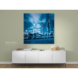 Square Photography City Building Poster Print Canvas with Frame - Image 3