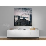 Modern Photography New York Sunset Poster Print Canvas with Frame - Image 3