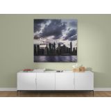 Manhattan Skyline New York City Poster Print Canvas with Frame - Image 3