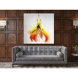 Watercolor Painting Women Colorful Square Canvas Wall Art - Image 3