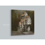 3D Fantasy Fairytale House Canvas Wall Art - Image 4