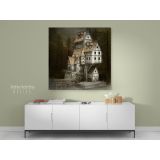 3D Fantasy Fairytale House Canvas Wall Art - Image 5