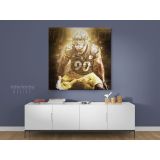 T. J. Watt Pittsburgh Poster Steelers Poster Football Canvas - Image 3