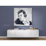 Elon Musk Poster Smoking Weed Drawing Canvas Wall Art - Image 4