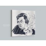Elon Musk Poster Smoking Weed Drawing Canvas Wall Art - Image 5