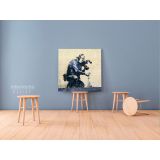 Banksy Style Street Graffiti Art Collection Canvas - Image 3