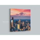 Beautiful Picture Seattle Skyline Canvas Wall Art - Image 4
