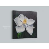 White Magnolia Flower Canvas Wall Art - Image 4
