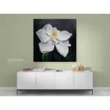 White Magnolia Flower Canvas Wall Art - Image 5