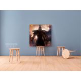 Spartan Soldier Gamer Wall Art Modern Abstract Gaming Zone Warrior Canvas Wall Art - Image 3