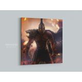 Spartan Soldier Gamer Wall Art Modern Abstract Gaming Zone Warrior Canvas Wall Art - Image 4