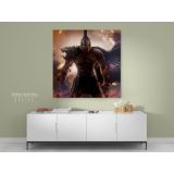 Spartan Soldier Gamer Wall Art Modern Abstract Gaming Zone Warrior Canvas Wall Art - Image 5