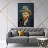 Vincent Van Gogh Painting Self-Portrait With Felt Hat Abstract PaintingWall Art Mural Canvas - Image 6