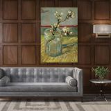 Vincent Van Gogh Painting Blossoming Almond Branch In A Glass Abstract Canvas Wall Art - Image 5