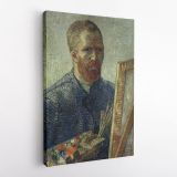 Vincent Van Gogh Painting Self-Portrait As An Artist Abstract Painting Photo Print on Canvas - Image 2