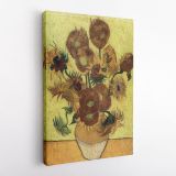 Vincent Van Gogh Painting Sunflowers Canvas Wall Art - Image 2