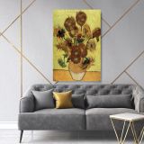 Vincent Van Gogh Painting Sunflowers Canvas Wall Art - Image 6