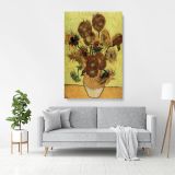 Vincent Van Gogh Painting Sunflowers Canvas Wall Art - Image 7