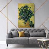 Vincent Van Gogh Painting Irises Abstract Painting Photo Print on Canvas - Image 6