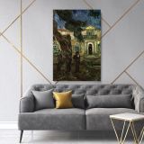 Vincent Van Gogh Painting Pine Trees Garden Saint Paul Hospital Abstract Painting Canvas - Image 6