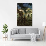 Vincent Van Gogh Painting Pine Trees Garden Saint Paul Hospital Abstract Painting Canvas - Image 7