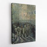 Vincent Van Gogh Painting Prisoners Exercising Photo Print on Canvas - Image 2