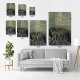 Vincent Van Gogh Painting Prisoners Exercising Photo Print on Canvas - Image 4