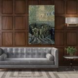 Vincent Van Gogh Painting Prisoners Exercising Photo Print on Canvas - Image 5