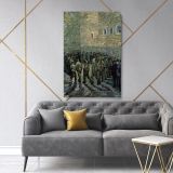 Vincent Van Gogh Painting Prisoners Exercising Photo Print on Canvas - Image 6