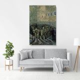 Vincent Van Gogh Painting Prisoners Exercising Photo Print on Canvas - Image 7