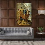 Vincent Van Gogh Painting The Good Samaritan Abstract Painting Photo Print on Canvas - Image 5