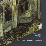 Vincent Van Gogh Painting The Church At Auvers Abstract Painting Photo Print on Canvas