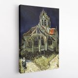 Vincent Van Gogh Painting The Church At Auvers Abstract Painting Photo Print on Canvas - Image 2