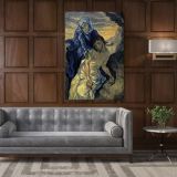 Vincent Van Gogh Painting Pieta After Delacroix Abstract Painting Photo Print on Canvas - Image 5