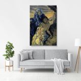 Vincent Van Gogh Painting Pieta After Delacroix Abstract Painting Photo Print on Canvas - Image 7