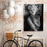 Marilyn Monroe Sexy Black and White Canvas Model Singer Nude Photo Canvas - Image 2