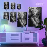 Marilyn Monroe Sexy Black and White Canvas Model Singer Nude Photo Canvas - Image 6