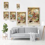 Original Art Painting Wall Artwork in Canvas with Frame, Painting model Photo Poster Print in Canvas - Image 2