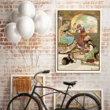 Original Art Painting Wall Artwork in Canvas with Frame, Painting model Photo Poster Print in Canvas - Image 5
