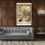 Original Art Painting Wall Artwork in Canvas with Frame, Painting model Photo Poster Print in Canvas - Image 6