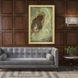 Boy Painting Photo Poster Print in Canvas with Frame Original Wall Artwork Painting in Canvas - Image 6