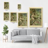 Boy Painting Photo Poster Print in Canvas with Frame Original Wall Artwork for Painting in Canvas - Image 2