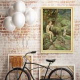 Boy Painting Photo Poster Print in Canvas with Frame Original Wall Artwork for Painting in Canvas - Image 5