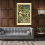 Boy Painting Photo Poster Print in Canvas with Frame Original Wall Artwork for Painting in Canvas - Image 6
