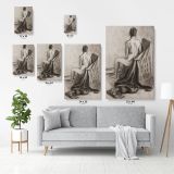 Original Art Model Painting by Famous Owen Claxton Canvas Wall Art