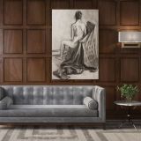 Original Art Model Painting by Famous Owen Claxton Canvas Wall Art - Image 5