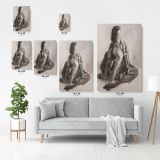 Women's Erotica Painting by Famous Owen Claxton Canvas Wall Art